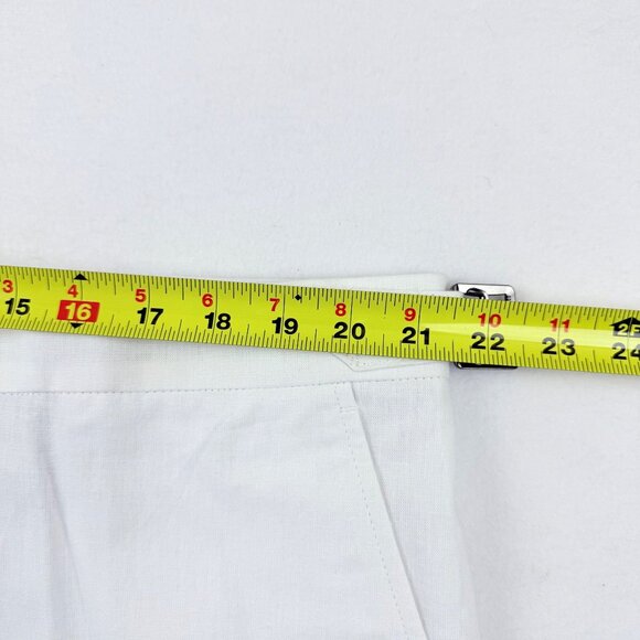 Stafford Men's Flat Front Classic Side Buckle Lined Blend White Pants 42x30 NWT - Picture 8 of 11